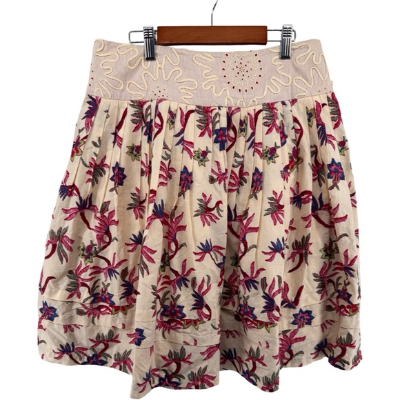 Anthropologie Viola Embroidered Midi Skirt - Picture 8 of 9